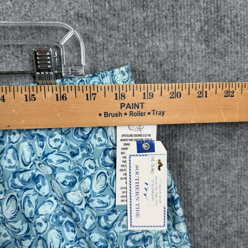 Southern Tide Oyster Print Swim Trunks Men's XL Blue Coconut Fiber Board Shorts - Picture 4 of 8